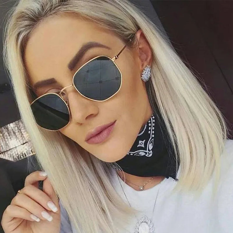 2021 Vintage Metal Men Sunglasses Brand Designer Sun Glasses Women Female Classic Driving Eyewear Uv400