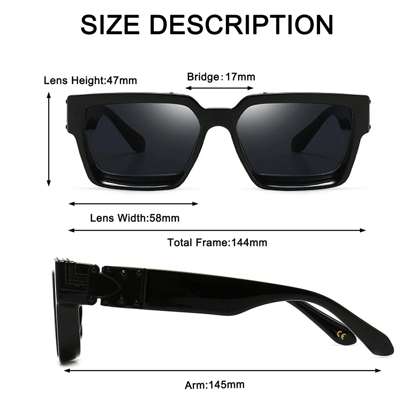 Small Rectangle Sunglasses Women Luxury Brand Men Shades Retro Square Black Sun Glasses Eyewear Trend Punk Eyeglasses for Male