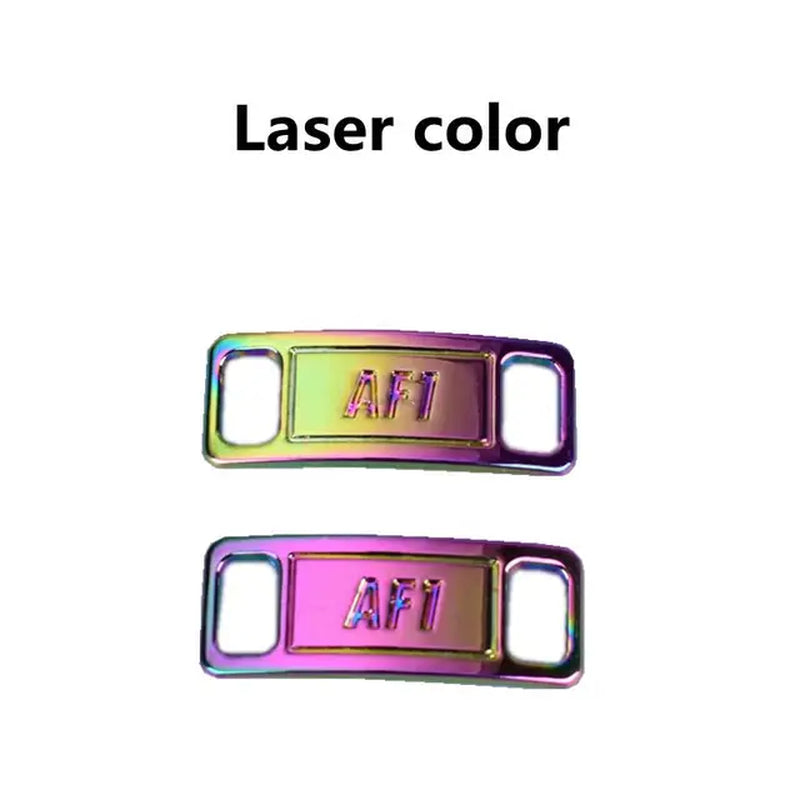 New Combination AF1 Diamond Shoe Charms Sneaker Laces Buckle Quality Metal Shoelaces Decorations Air Force 1 Shoes Accessories