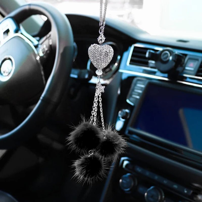 Pompoms Keychain Rainbow Plush Balls Key Chains Decorative Pendant for Women Bag Accessories Keychains Car Fashion Keyring