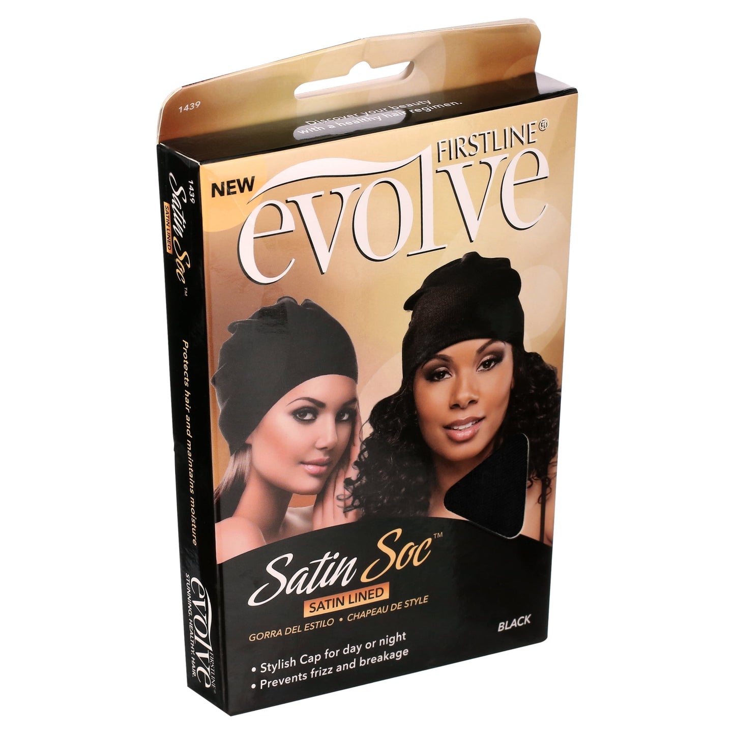 Satin Soc Black Regular, Satin Lined