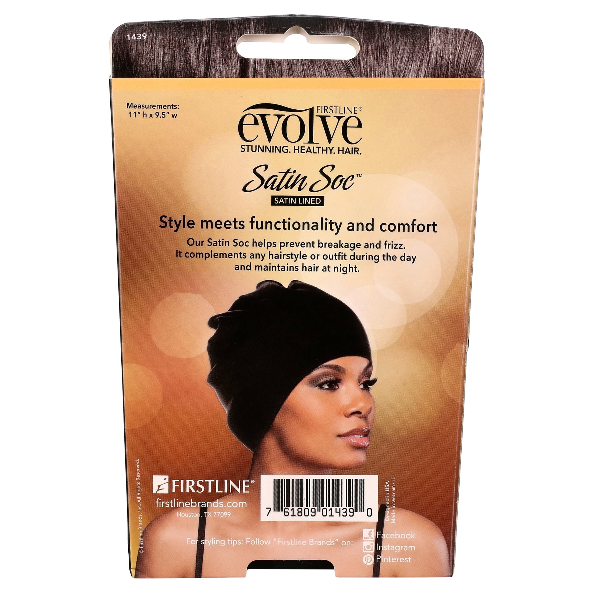 Satin Soc Black Regular, Satin Lined