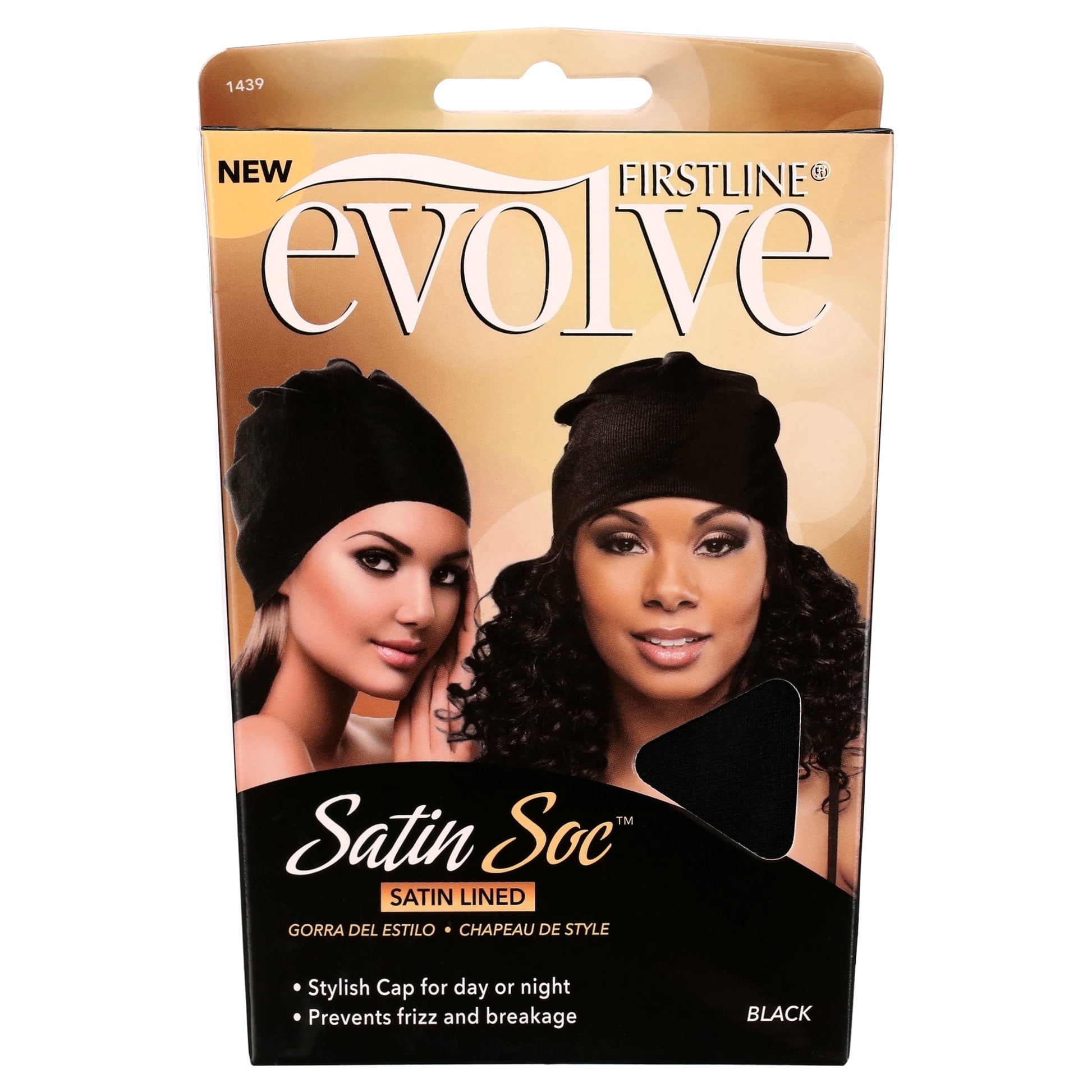 Satin Soc Black Regular, Satin Lined