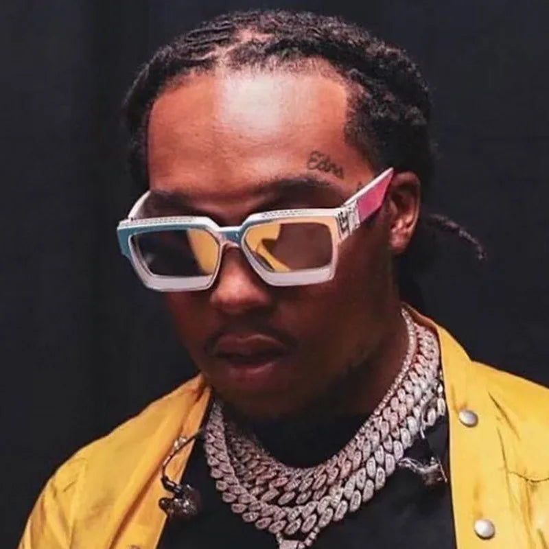 Small Rectangle Sunglasses Women Luxury Brand Men Shades Retro Square Black Sun Glasses Eyewear Trend Punk Eyeglasses for Male