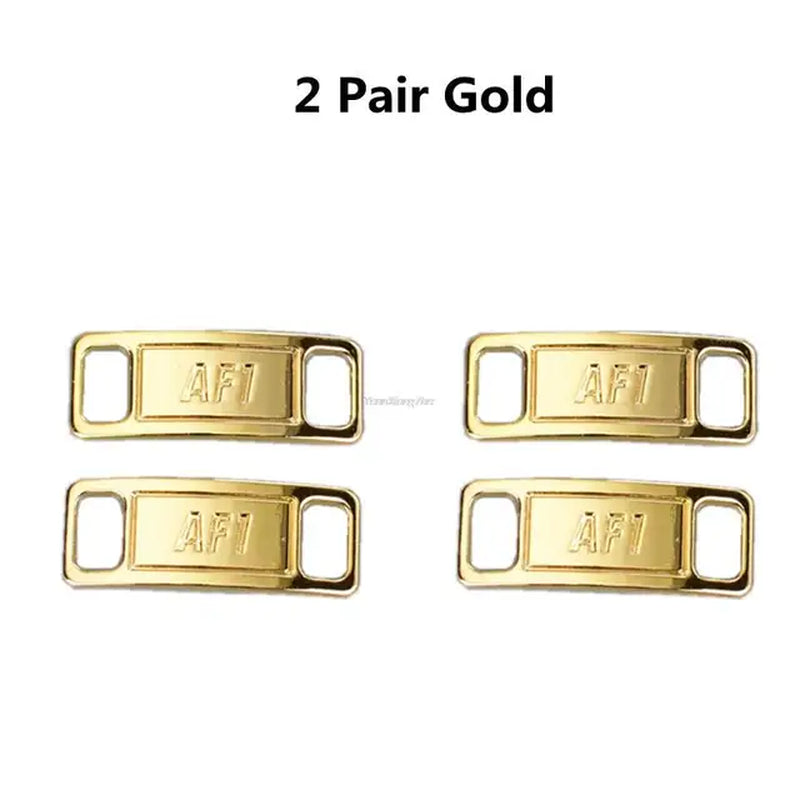 New Combination AF1 Diamond Shoe Charms Sneaker Laces Buckle Quality Metal Shoelaces Decorations Air Force 1 Shoes Accessories