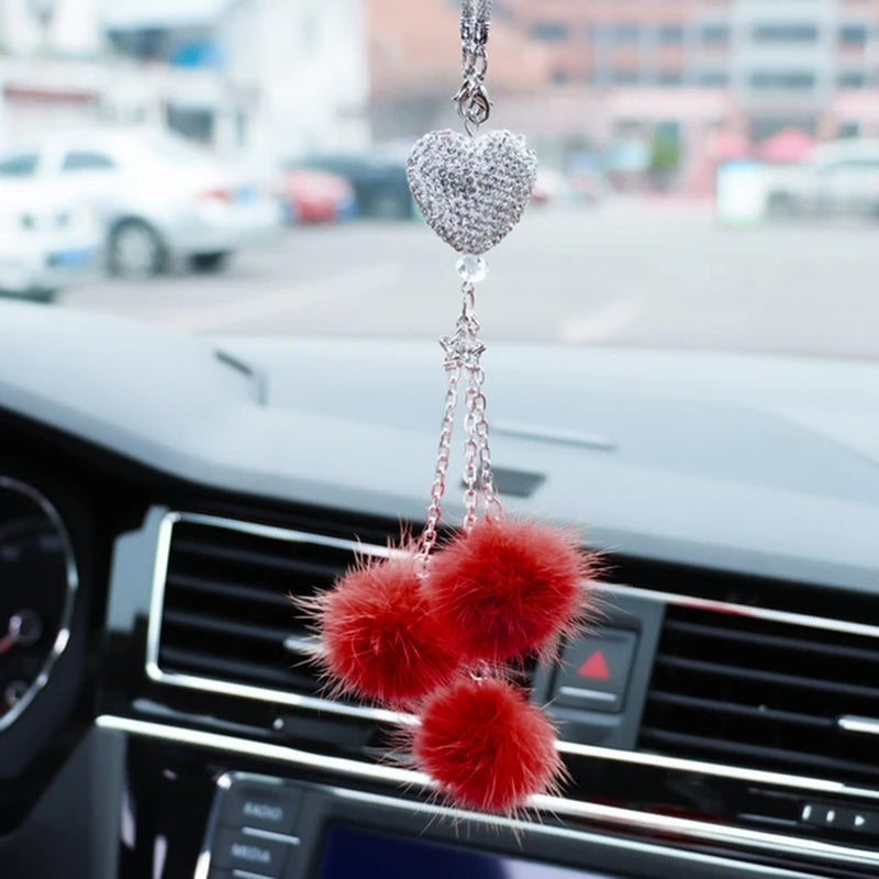 Pompoms Keychain Rainbow Plush Balls Key Chains Decorative Pendant for Women Bag Accessories Keychains Car Fashion Keyring