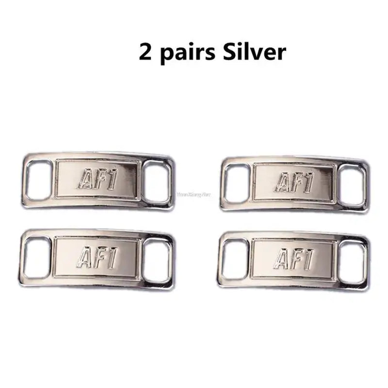 New Combination AF1 Diamond Shoe Charms Sneaker Laces Buckle Quality Metal Shoelaces Decorations Air Force 1 Shoes Accessories