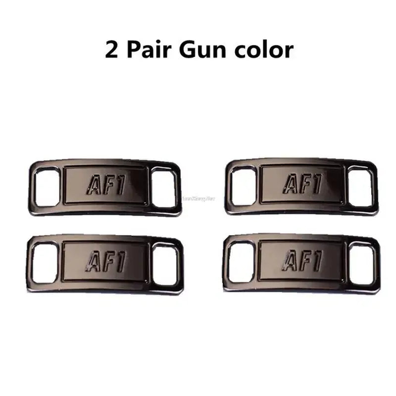 New Combination AF1 Diamond Shoe Charms Sneaker Laces Buckle Quality Metal Shoelaces Decorations Air Force 1 Shoes Accessories